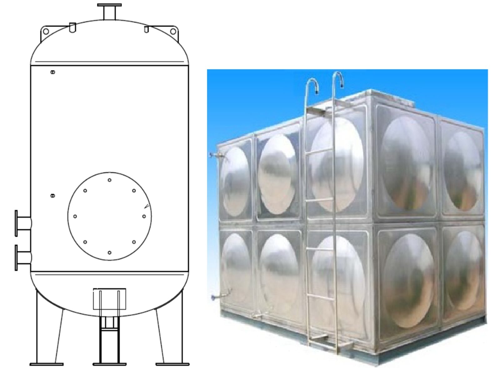 Industrial Calorifier Hot Water Storage Tank Singapore