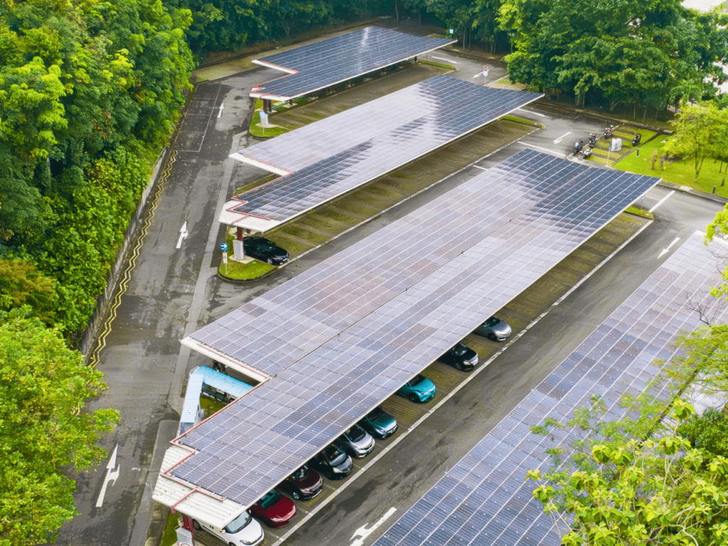 Industrial Manufacturing Facility Metal roof solar installation for industrial application.